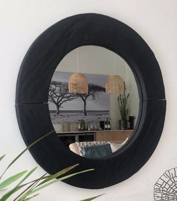 SEGMENT CHARRED MIRROR - 660 NOLDEN BROTHERS WOODEN