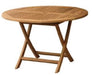 SEMAR ROUND FOLDING TABLE NATURAL TEAK MEDLEY HALLMARK