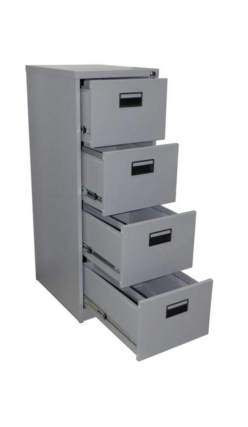 STEEL 4-DRAWER FILING CABINET (GREY) CDENS