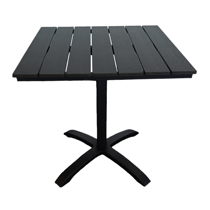 SUNDBY BISTRO TABLE - ALUMINIUM/POLLY WOOD BLACK HELDERBERG INT. IMPORT