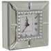 MIRROR CLOCK WITH DIAMONDS 15X15CM TRANS NATAL CUT GLASS