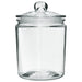 CLASSIC 2LT GLASS JAR 21X15X15CM TRANS NATAL CUT GLASS