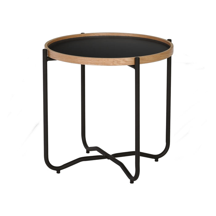 TANIX SMALL COFFEE TABLE BLACK DIA495 HINLIM FURNITURE