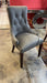 VENUS DINING CHAIR GREY/SILVER RED ROOSTER