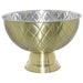 WINE TUB SOFT GOLD 40CM PATTERN TRANS NATAL CUT GLASS