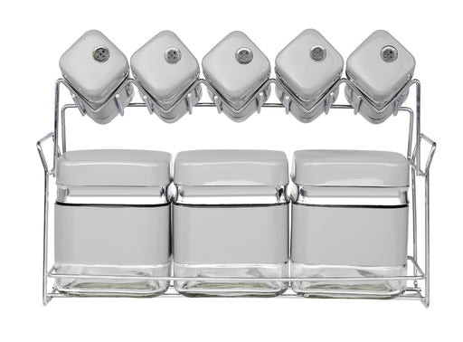 8PCS GREY SPICE SETS CANISTERS - SILVER LINING MABRUK IMPORT & EXPORT