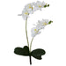 WHITE REAL TOUCH ORCHID SPRAY 48CM TRANS NATAL CUT GLASS