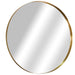 GOLD MIRROR 80CM DIA TRANS NATAL CUT GLASS