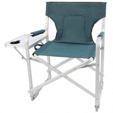 CHAIR DIRECTOR ALU WITH SIDE TABLE (BLUE) CYMOT