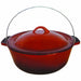 ENAMEL POT RED IVORY NO12 CYMOT