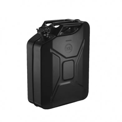 JERRY CAN METAL 20L MATT BLACK NORMAL (PETROL) CYMOT