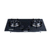 TOTAI 30CM 2 BURNER GAS ON GLASS HOB D.K. GAS APPLIANCES (P