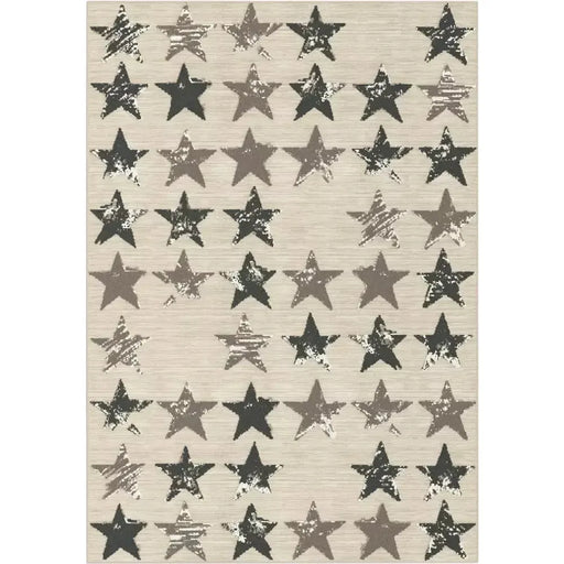 FLOW RUG BLACK & DRK GREY STARS 160X230