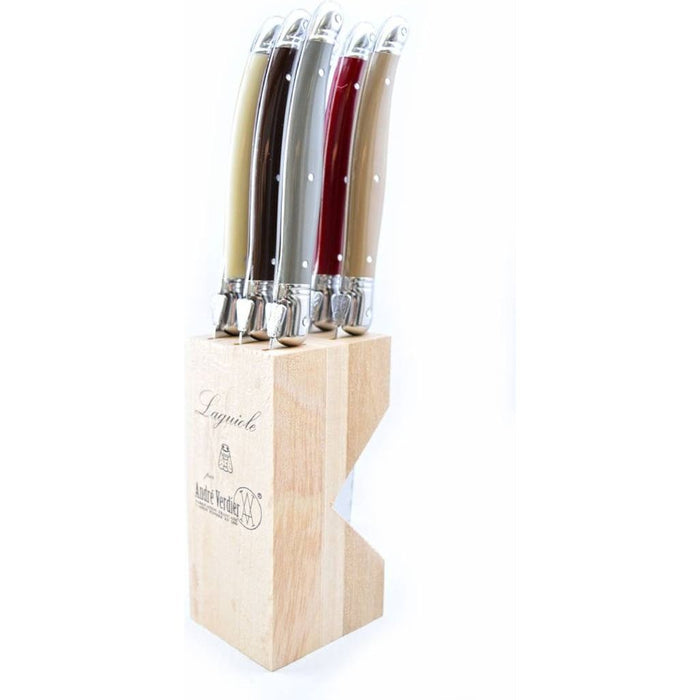 ANDRE VERDIER 6PCE STEAK KNIFE SET RED