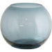 ALEXIS BLUE BALL VASE 19X23CM