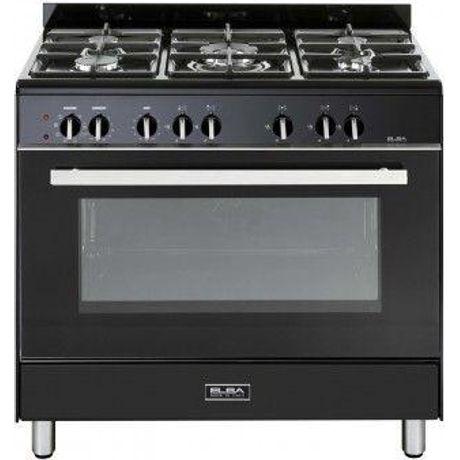 ELBA 5 Burner GAS ELECTRIC STOVE BLACK