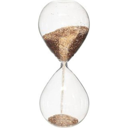 GOLD GLITTER HOURGLASS 24CM