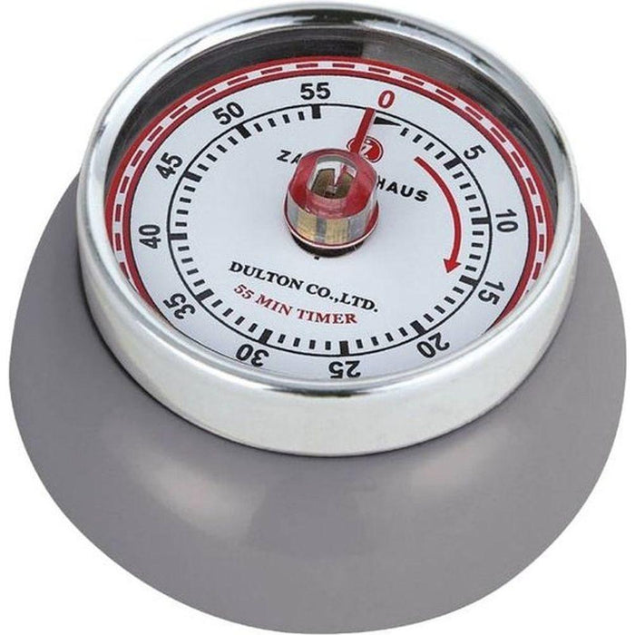 RETRO 60 MIN MAGNETIC TIMER GREY