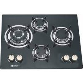 ZERO 4 BRN GLASS HOB BLACK