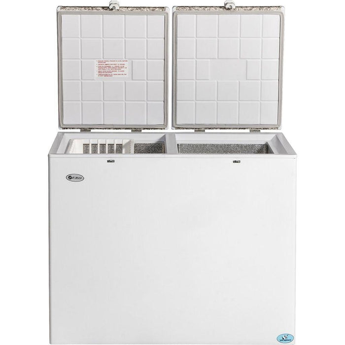 ZERO 260L G/E DBL DOOR CHEST FREEZER